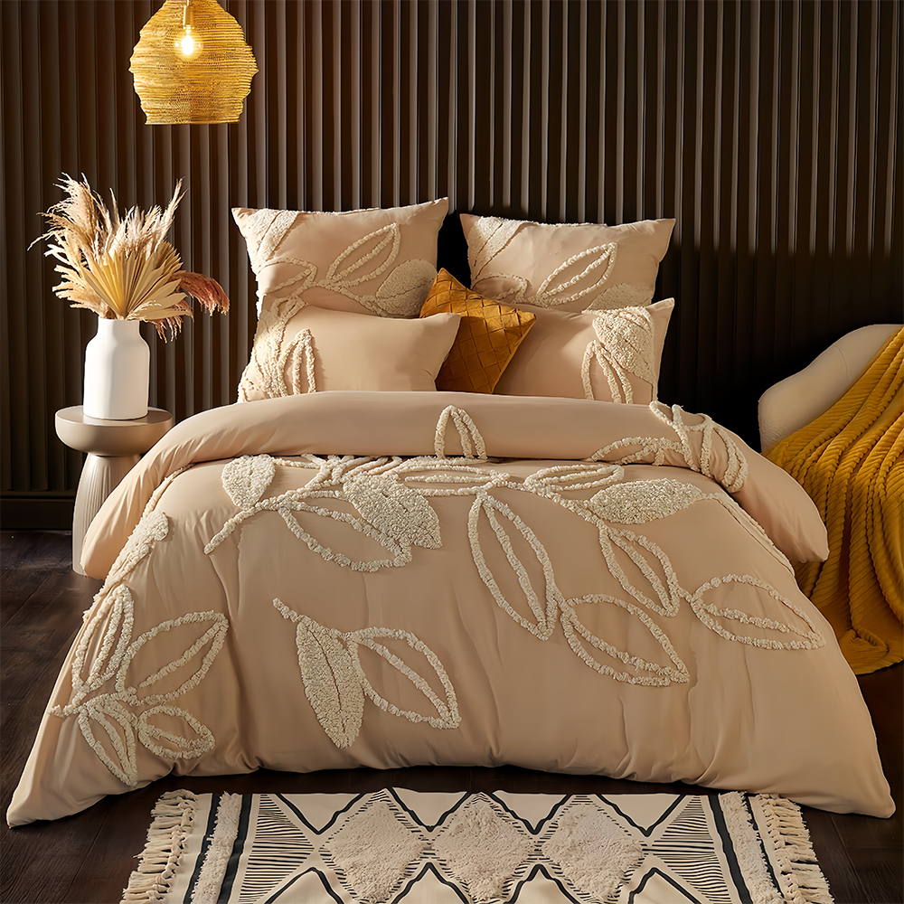 Conjunto de capa de edredon Donna Tufted Chenielle