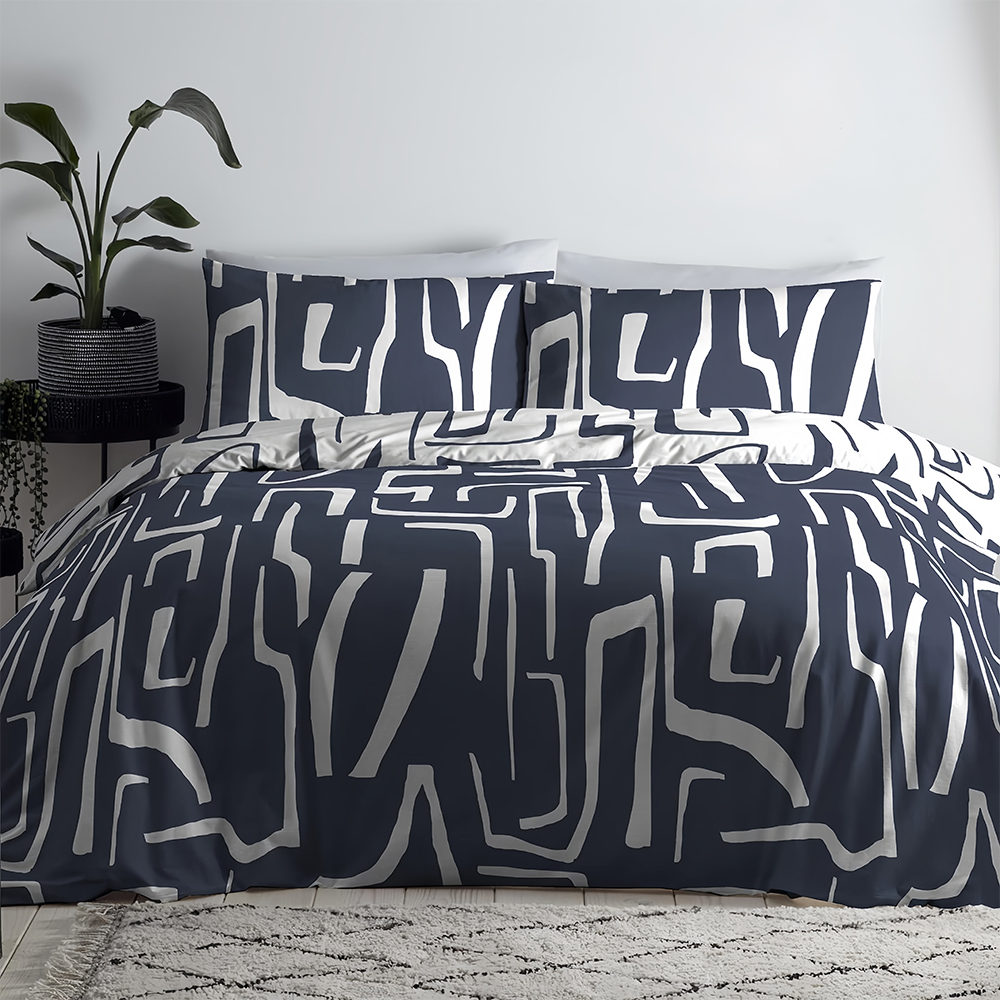 Conjunto de capa de edredom com estampa geométrica Adria Conjunto de cama
