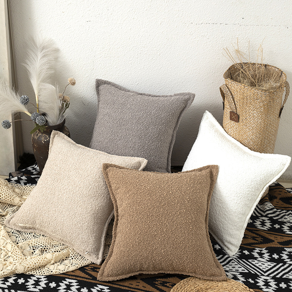 Almofada decorativa Bouclé Sherpa